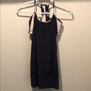 Workout tank with built in bra